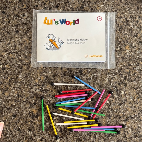 Lufthansa Advertisign Magic Matches Toy Set - from early 2000's - Picture 1 of 7